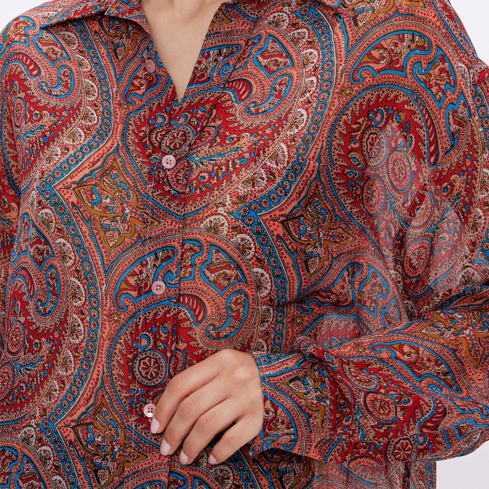 Etro - Multicolor Etnic Silk Shirt